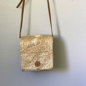 Tory Burch Straw Cross Body Purse